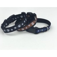 Wunderschöne Hundehalsband Mit Tatzen Webband/Halsband Für Hunde in 3 Farben 15 Mm Breite von MaryJessieDesigns