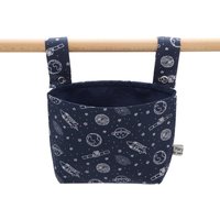 Utensilio Lenkertasche Stofftasche "Ausflug Ins All" Blau Weiß von MaryLane4BabiesnKids