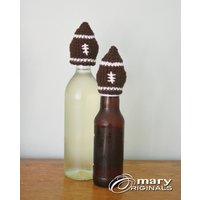 Betrunkener Fußball, Flaschendeckel, Weinzubehör, Geschenk Für Erwachsene, Häkeln Sportbar, Weihnachtsgeschenk, Barzubehör, Bierflaschenverschluss von MaryOriginals