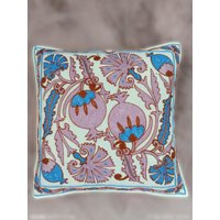 Bestickter Kissenbezug | 40x40 Kissenhülle Stickerei Dekokissen Boho Bestickt Moderner Bestickter Kissenbezug | 40x40 Kissenhülle Stickerei Dekokissen Boho Bestickt Moderner von MaryamLaden