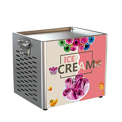 Eiscreme Maschine, Eismaschine, Speiseeisbereiter Edelstahl, Ice Rolls DIY, Rolled Ice Cream Maker für einfaches selbstgemachtes gerolltes Eis, Gelato, Sorbet-Frozen Treat Maker, Rosa von Maryaz