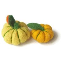 6 Filz Kürbisse, Gefilzte Kleine Dekorative Herbst Dekor Thanksgiving Dekor, Halloween Kürbis von Maryolla