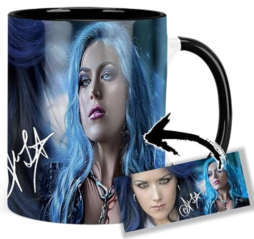 Arch Enemy Alissa White-Gluz Tasse Innen & Henkel Schwarz Keramikbecher Mug von MasTazas