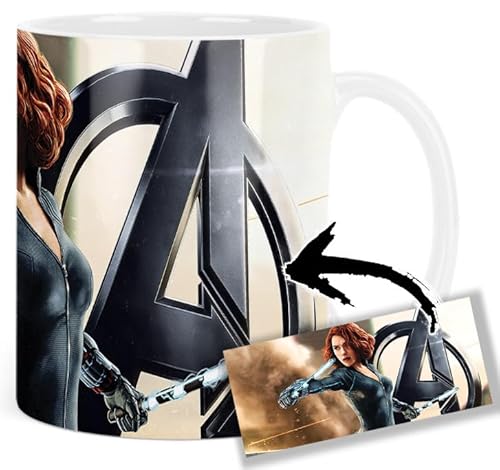 Black Widow Scarlett Johansson B Tasse Keramikbecher Mug von MasTazas