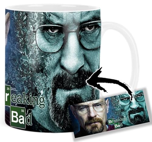 Breaking Bad Walter White Heisenberg Bryan Cranston B Tasse Keramikbecher Mug von MasTazas