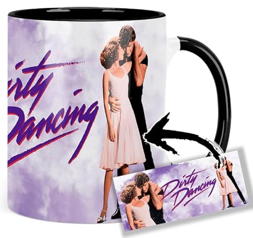 Dirty Dancing Patrick Swayze Jennifer Grey Tasse Innen & Henkel Schwarz Keramikbecher Mug von MasTazas