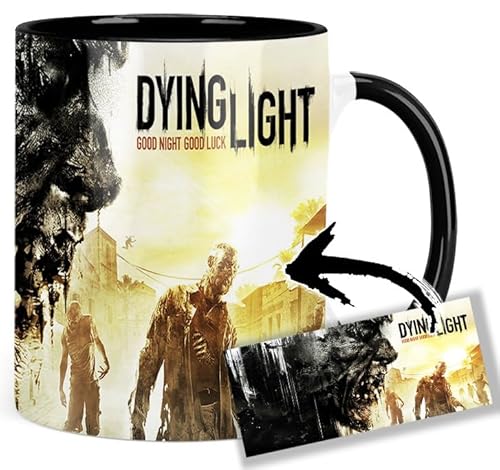 Dying Light Tasse Innen & Henkel Schwarz Keramikbecher Mug von MasTazas