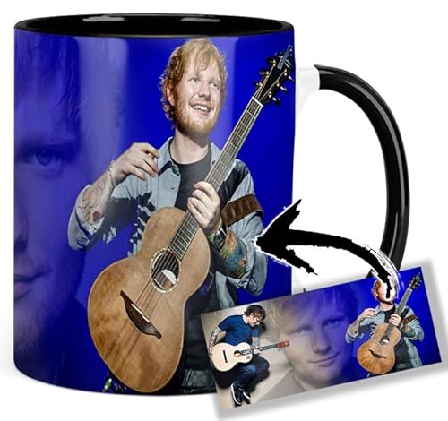 Ed Sheeran A Tasse Innen & Henkel Schwarz Keramikbecher Mug von MasTazas