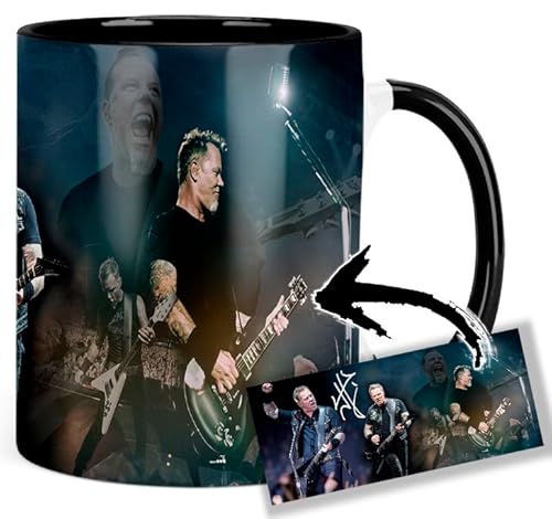 Metallica James Hetfield A Tasse Innen & Henkel Schwarz Keramikbecher Mug von MasTazas
