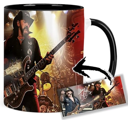 Motorhead Lemmy Kilmister A Tasse Innen & Henkel Schwarz Keramikbecher Mug von MasTazas