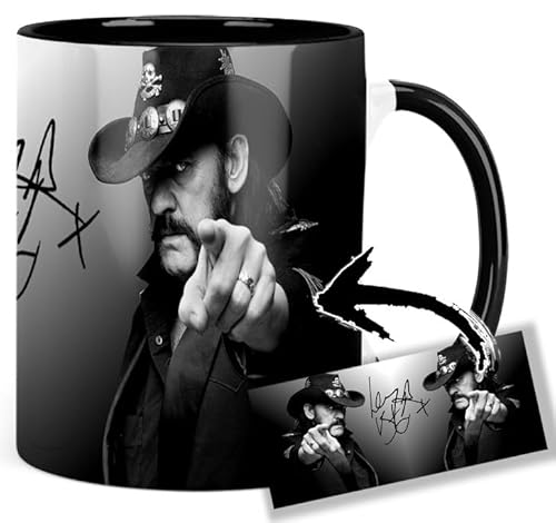 Motorhead Lemmy Kilmister C Tasse Innen & Henkel Schwarz Keramikbecher Mug von MasTazas