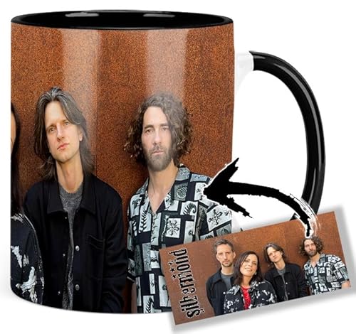 Silbermond Stefanie Kloß B Tasse Innen & Henkel Schwarz Keramikbecher Mug von MasTazas