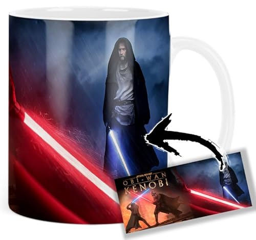 Star Tasse Wars Obi-Wan Kenobi Ewan Mcgregor Darth Vader Hayden Christensen Tasse Keramikbecher Mug von MasTazas