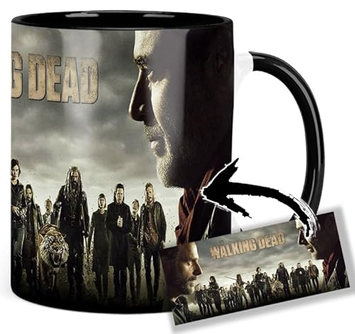 The Walking Dead Andrew Lincoln Jeffrey Dean Morgan Negan Tasse Innen & Henkel Schwarz Keramikbecher Mug von MasTazas