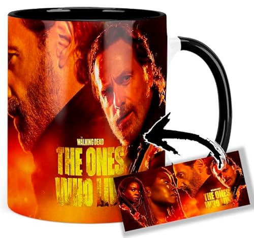 The Walking Dead The Ones Who Live Andrew Lincoln Danai Gurira Rick Grimes Michonne Tasse Innen & Henkel Schwarz Keramikbecher Mug von MasTazas