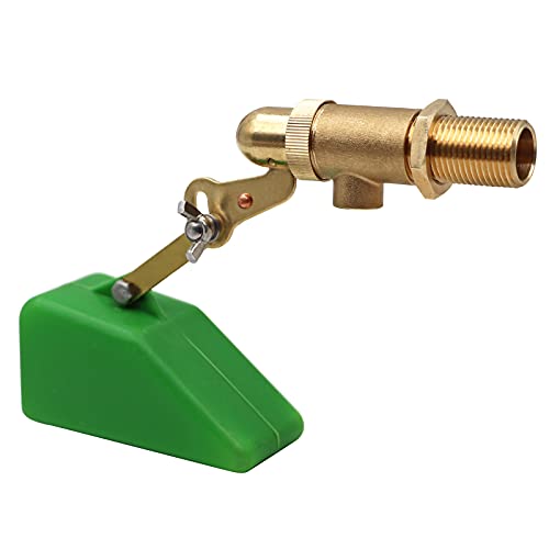 1/2 Zoll Messing Ventil mit Kunststoff Schwimmerventil Wasser Schwimmerventil mit verstellbarem Arm Automatische Befüllung Float Kugelhahn für Tank Eimer Pool Pferd Rinder Vieh Bewässerung von MasXirch