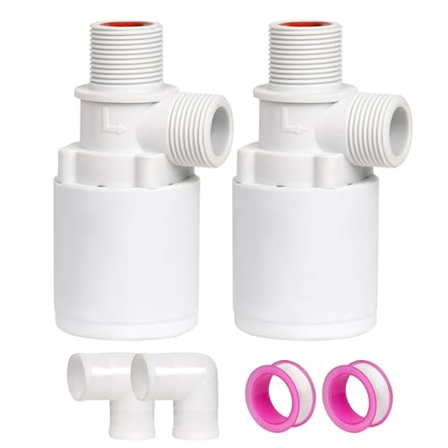 2 Stück 3/4" Automatisches Schwimmerventil Wasserstandsregler Automatische Wasserfüllvorrichtung für Wassertank Brunnen Aquarium Autowaschanlage (3/4") von MasXirch