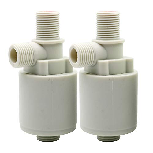 Schwimmerventil, 1/2“ Wasserschwimmerventil, vollautomatischer Wasserstandsregler Schwimmerventil für Wassertank, Viehtränke, Pool 2er Pack von MasXirch