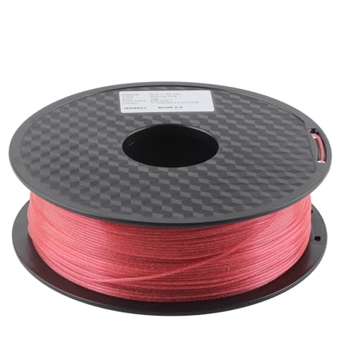 MasYosh 1,75 Mm 3D -Drucker -Filament Glitzer Rosa Pla -Seidenfilamentdruck Verbraucht 30‑70 Mm/s von MasYosh