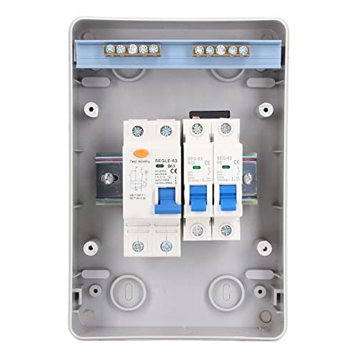 MasYosh 2 -Wege -Verteilungsbox, 230 V EU Standard IP65 Wasserdicht 2 MCB B6A B32A RCD 63A 1p N, mit Einem Überstrom -Kurzschlussschutz, für Home Factory Outdoor MasYosh 2 -Wege -Verteilungsbox, 230 V EU Standard IP65 Wasserdicht 2 MCB B6A B32A RCD 63A 1p N, mit Einem Überstrom -Kurzschlussschutz, für Home Factory Outdoor von MasYosh