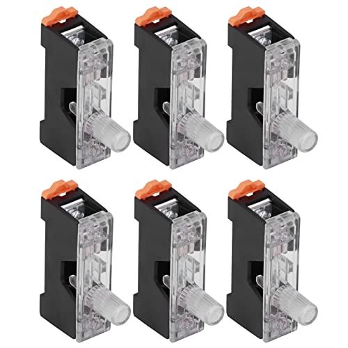 MasYosh 20pcs Sicherungshalter Niedriger Spannung 1 Polenhüllermontage mit Licht 10A 250 V FS -101 6x30mmmm von MasYosh