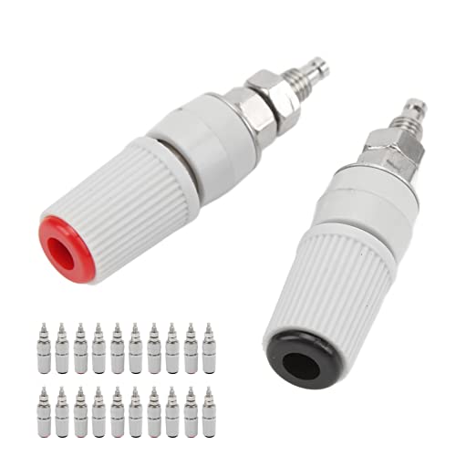 MasYosh 24.330 M5 Banana -Stecker -Jack -Socket -Adapter, 4 Mm Kupfer -ABS -Stecker mit Hoher Stromkapazität für Verstärker -Audio -Schall -Konsolen -Mikrofon von MasYosh