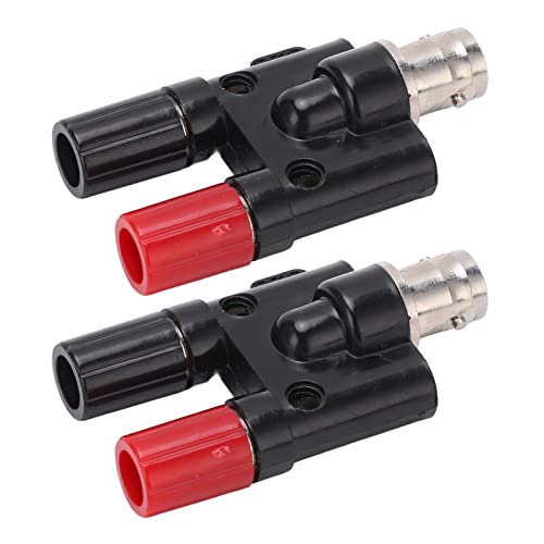 MasYosh 2pcs Bnc Weiblich Bis 4mm Dual Bananen -Sockel -Bindung Post RF Koaxialer Splitter -Adapteranschluss von MasYosh