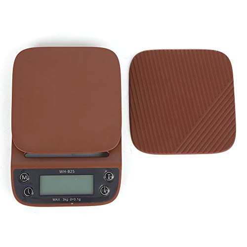 MasYosh 3000 G 0,1 G Digitaler Elektronischer Kaffee -Lebensmittel -Gewichtsweilskala mit Timing -Funktion für den Haushaltsgebrauch (WH-B25) von MasYosh