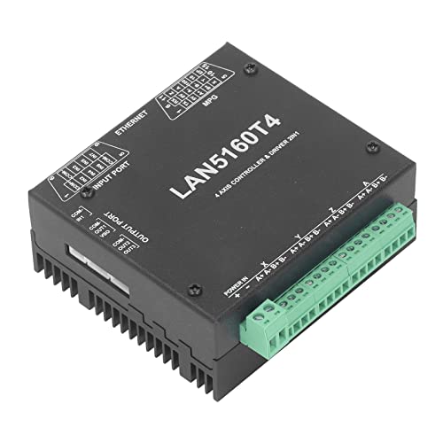 MasYosh 4 Achsen Controller -Treiber, CNC Motion Control Board mit Ethernet -Schnittstelle 7 Digitaleingang 3 Ausgabe 10 V Spindeldrehzahl für -Software 4 -Achsen -Stepping -System von MasYosh