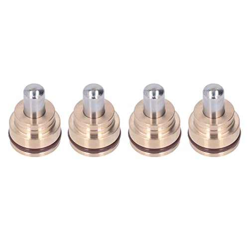 MasYosh 4 PCs Joystick Warhead Griff, Messinglegierung Stahlmaterial Hohe Härte Gute Versiegelung mit Gummisiegel für Cat E200B von MasYosh