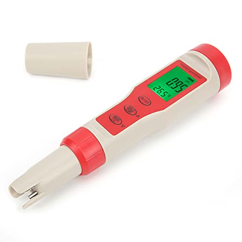 MasYosh 4 in 1 Wasserqualitätstest Stift Tragbarer PH/EC/TDS/Temperaturanalysator mit LCD -Anzeige von MasYosh