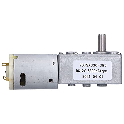 MasYosh 70JSX330385 DC12V-Zahnradmotor, 24 U/Min-Geschwindigkeitsreduzierung Elektromotor mit Selbstverriegeltem Design für Fenstertüröffner Mini-Winde MasYosh 70JSX330385 DC12V-Zahnradmotor, 24 U/Min-Geschwindigkeitsreduzierung Elektromotor mit Selbstverriegeltem Design für Fenstertüröffner Mini-Winde von MasYosh