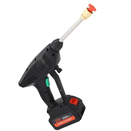MasYosh 725psi Kordless Hochdruck -Waschmaschine, Elektrische Leistungswaschmaschine mit 2pcs 20000 -mAh -Batterie, 3 -Pegel -Einstelldruck, 0,92 Gpm Strömung für die Haushaltsreinigung (EU -Stecker) von MasYosh
