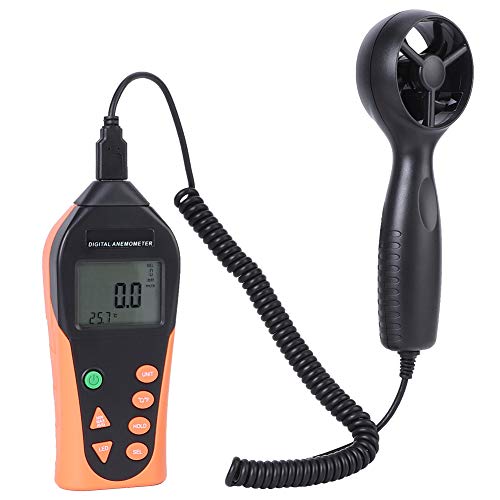 MasYosh 816B Digitalanemometer Tragbarer Windgeschwindigkeitssensor -Messinstrumente mit Hinterleuchtetem LCD -Display von MasYosh