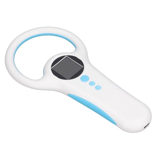 MasYosh Animal -Tag -Leser, -Scanner für 134,2 KHz und 125 KHz Mikrochips mit Speicherfunktion, USB -Upload für Emid FDX B ISO11784 85 von MasYosh