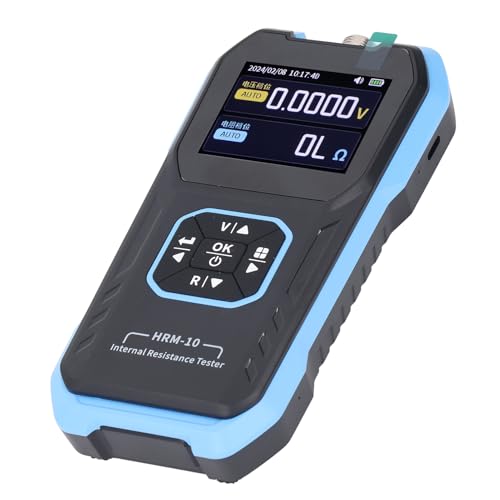 MasYosh Batterieinterner Widerstandstester, 0‑200 Under 0–100 V DC -Spannungsmesser mit TFT -HD -Farbbildschirm, Sortierfunktion, Datenexport, für Telefonauto -Batterie -Tests von MasYosh