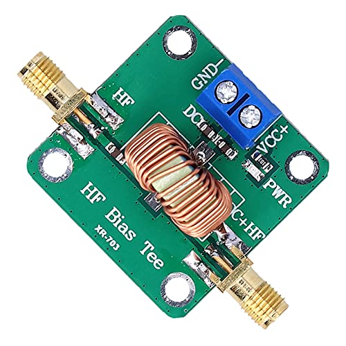MasYosh Bias -TEE -Modul, RF -Mikrowellen -DC -Blocker -Filterplatine Elektronische Komponente 0,2 Bis 180 MHz mit Niedrigem Einfügungsverlust 0,1 DB bei 1 MHz für Breitbandverstärker von MasYosh