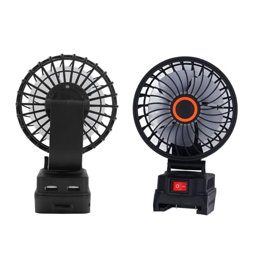 MasYosh Camping Ventilator, 5 Klingen Tragbarer Außen Ventilator mit Mehrwinkel-verstellbarer 180 °-Drehung, 360 °-Rotation, Dual-USB-Anschlüsse, für Dartek 20V Lithium-Batterie Home MasYosh Camping Ventilator, 5 Klingen Tragbarer Außen Ventilator mit Mehrwinkel-verstellbarer 180 °-Drehung, 360 °-Rotation, Dual-USB-Anschlüsse, für Dartek 20V Lithium-Batterie Home von MasYosh