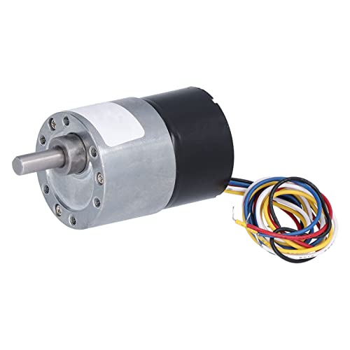 MasYosh DC 24V Bürstenloser Getriebelemotter, Hohe Torsion mit Niedrigem Rausch -Helixgetriebe mit Vorwärtsverkehrs -Tuning -FG -Signal -Feedback für Roboter Mechanische Geräteleistung (66 U/min) von MasYosh