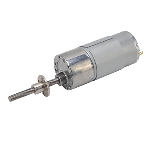 MasYosh DC -Getriebemotor, Selbstverriegelungsgetriebe Motor mit Aluminiumlegierung und Messingspule, 24 -V -Motor mit Hoher Torsionsgeschwindigkeitsreduzierung für A (12 U/min) von MasYosh