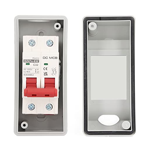 MasYosh DC Miniatur -Leistungsschalter 2p IP65 Wasserdichte Transparente Abdeckung 32A PV -Leistungsschalter für RV 1000V MasYosh DC Miniatur -Leistungsschalter 2p IP65 Wasserdichte Transparente Abdeckung 32A PV -Leistungsschalter für RV 1000V von MasYosh
