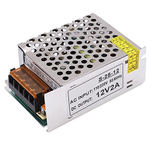 MasYosh DC Switching Netzteilschalter Hauptstransformator Überwachung LED -Licht mit Adapter 110 V/220 V (S-25-12) von MasYosh