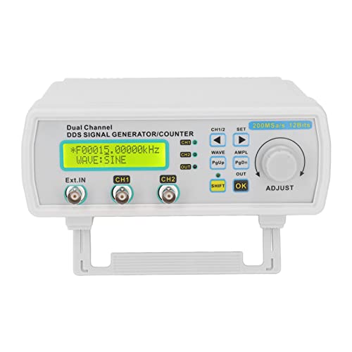 MasYosh DDS -Signalgenerator Gegenrede -Arbitray -Wellenformfrequenzfrequenzmessgerät 2 Kanal DC5V MHS5225A 25 MHz (EU -Stecker) von MasYosh