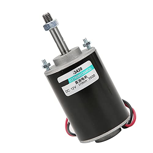 MasYosh Dauermagnet DC -Motor, 30 -W Hoher Geschwindigkeitsschwärmerei -Elektromotor für Süßwarenblöckenmaschine mit CW -CCW -Steuerung und Kupferdrahtstatator (12v3500 rev) von MasYosh