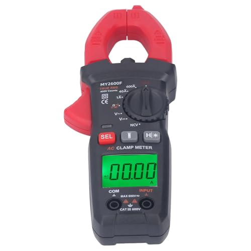 MasYosh Digital Clamp Messer 4000 Zählungen LCD -Hintergrundbeleuchtung Automatisch -Ranging -Klemmstromspannungstester von MasYosh