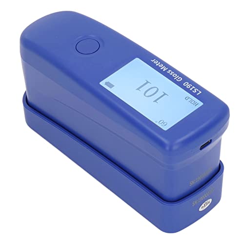 MasYosh Digital LCD Gloss Messgerät, Lackoberfläche Glossmeter -Tester mit 50 -Punkte -Linear -Anpassungsalgorithmus ± 1 GU -Wiederholbarkeit für Steinmetall -Kunststoff -QC -Tests von MasYosh