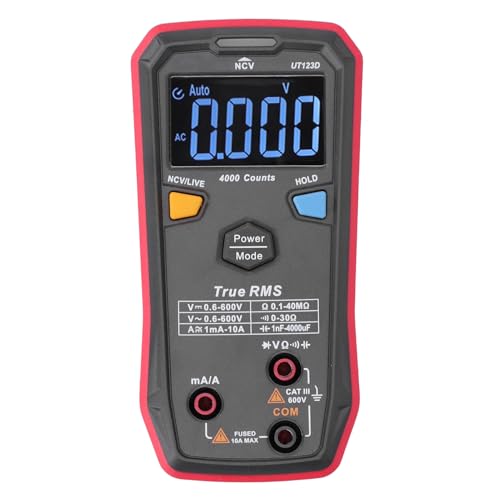 MasYosh Digital Multimeter, Hohe Genauigkeit Auto -Ranging True RMS -Spannungstester mit Intelligenter Anti -Verbrennungsfunktion, für Elektrische Wartung und zu Hause MasYosh Digital Multimeter, Hohe Genauigkeit Auto -Ranging True RMS -Spannungstester mit Intelligenter Anti -Verbrennungsfunktion, für Elektrische Wartung und zu Hause von MasYosh