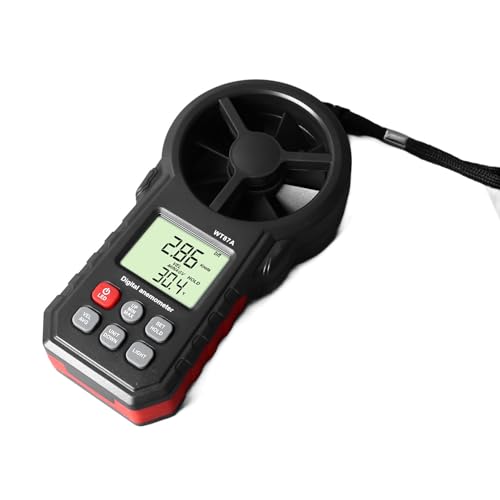 MasYosh Digitalanemometer Windgeschwindigkeitssensor Windemperatur Tester Messgerät LCD -Anzeige für Outdoor MasYosh Digitalanemometer Windgeschwindigkeitssensor Windemperatur Tester Messgerät LCD -Anzeige für Outdoor von MasYosh