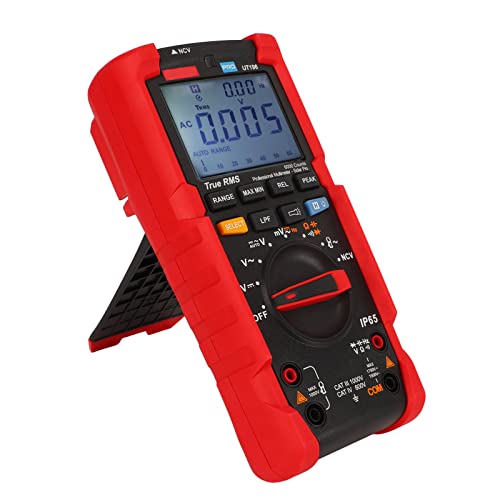 MasYosh Digitaler Multimeter, Hohe Genauigkeit 6000 Zählt Gleichspannungsmesser mit Taschenlampe und Hintergrundbeleuchtung für die Wartung des Sonnenstromsystems und die Messung der von MasYosh