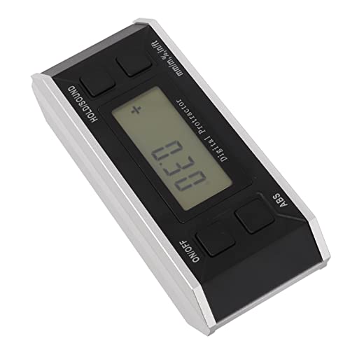 MasYosh Digitaler Neigung Messer, 4x90 Grad Winkel Finder mit LCD-Display und Auto Flip, für Bautechnik (Kein Magnetismus und keine Hintergrundbeleuchtung) von MasYosh